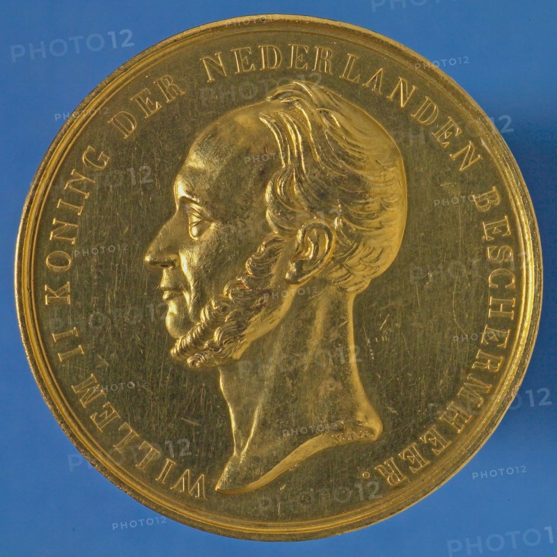 David van der Kellen, Price medal in honor of King William II as patron of the Royal Dutch Yacht Club, price medal medal gold