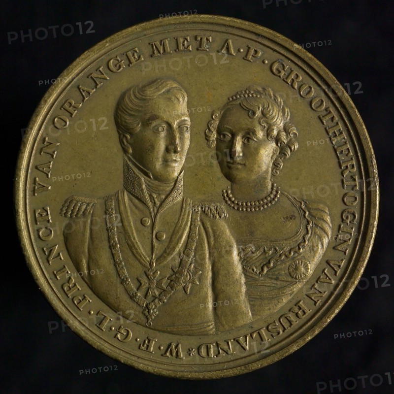 A. & D.A., Medal on the marriage of William Frederick, Crown Prince of the Netherlands and Anna Paulowna, Grand Duchess