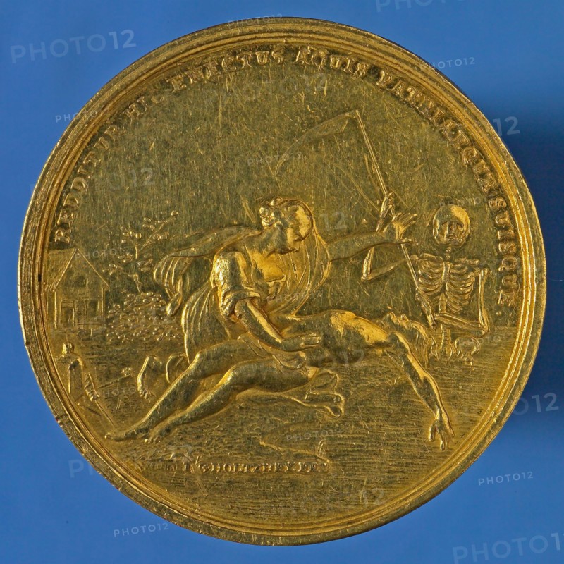 J.G. Holtzhey, Price medal on the foundation of the Society for the Rescue of Drenkelingen in Amsterdam, price medal, gold