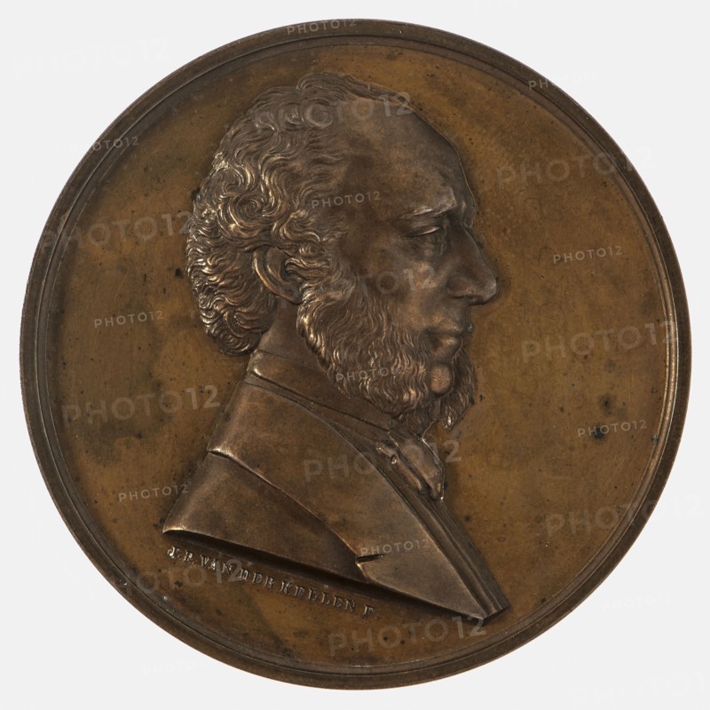 Johan Philip van der Kellen, Medal in honor of Mr. Dr. S.C. Snellen van Vollenhoven, penning visual material bronze, right-reed
