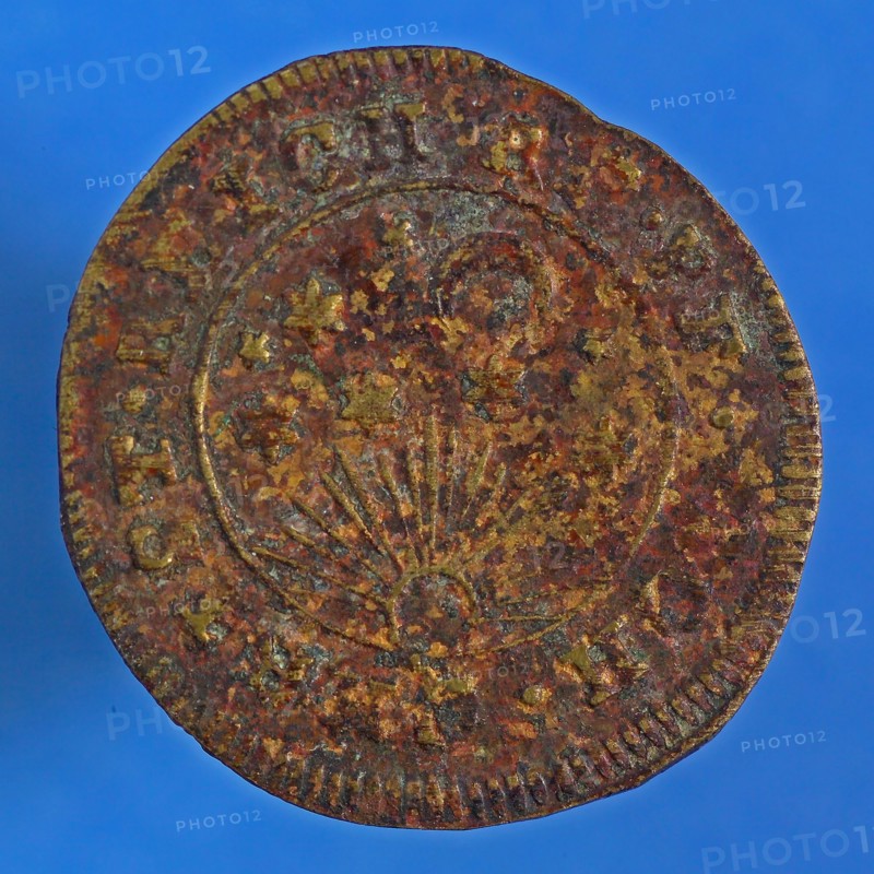 Johann Christian Reich, Medal from Johan Christian Reich, jeton usage fee coin exchange medium find? copper, sailing vessel