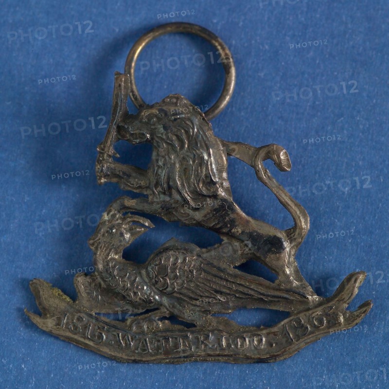 50-year commemoration of the Battle of Waterloo, bearmark identification carrier silver?, lion with sword in the right claw