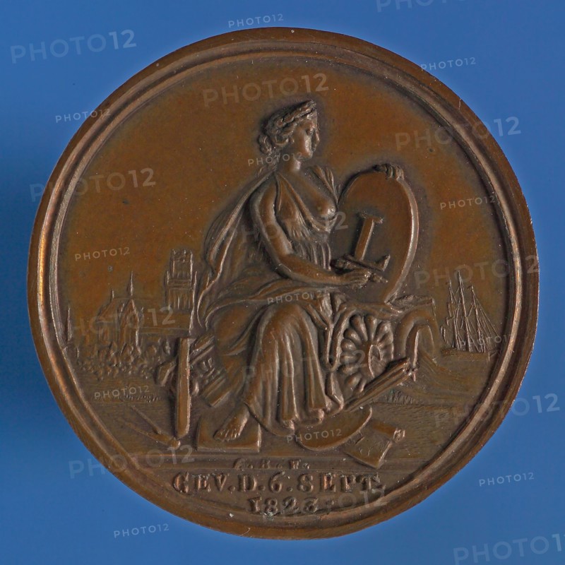 Van Bemme, Medal on the 50th anniversary of the Rotterdam Drawing Society This means Hooger, medallion bronze bronze medals