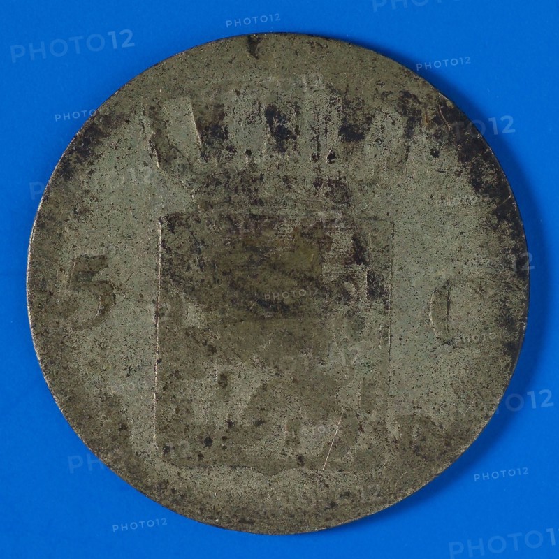 G.D. de Bourgogne Herlaer (mint master), 5 cents, the Netherlands, 1825, beaten in Brussels, penny coin money exchange medium