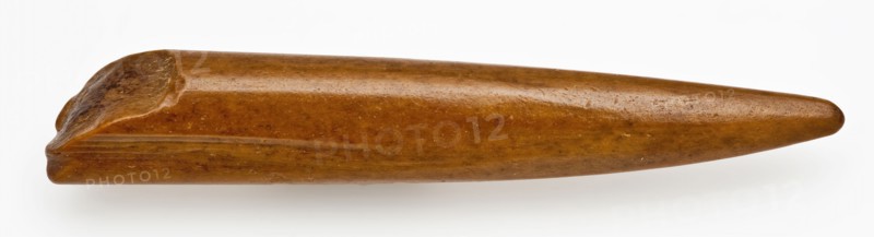 Point of legs awl, awl tool tools soil find leg, sawn cut cut Late stone age archeology Maglemose culture Rotterdam Maasvlakte