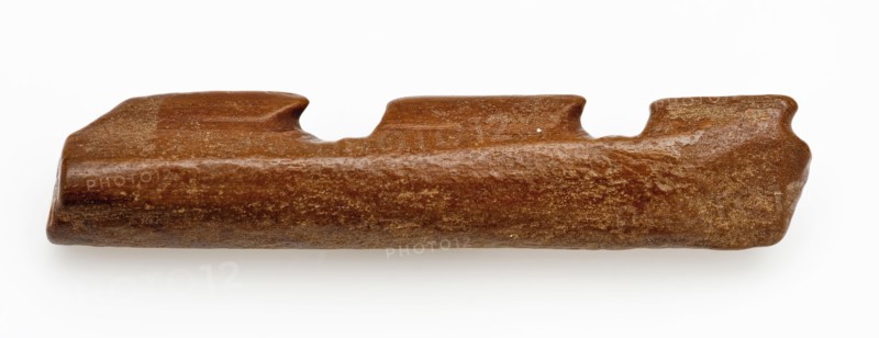 Fragment of legs pointed or harpoon, pointed harpoon tools equipment soil find bone, sawn cut cut Late stone age archeology