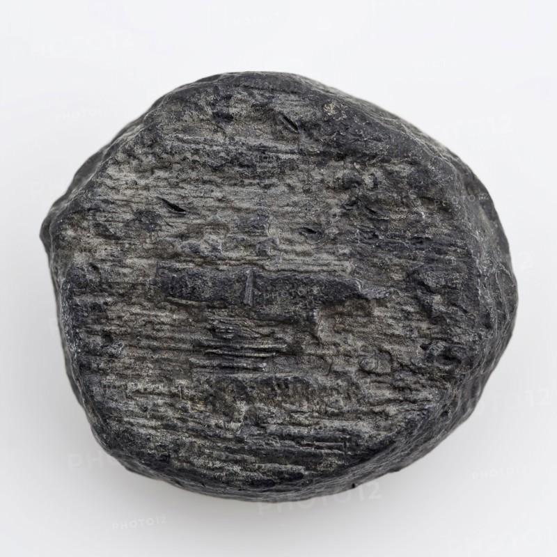 Lead disk, disc artefact foundations lead metal, gram cast Loden disc Smooth side and very rough silk with the structure of wood