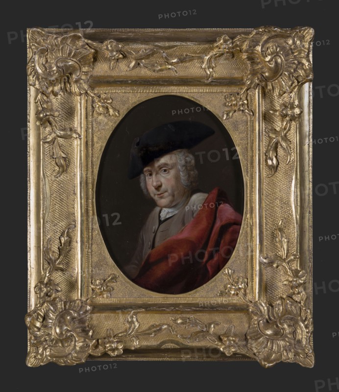 Jan Stolker, Portrait of Adriaan or Adriaen Stolker (1698-1760), portrait painting visual material wood oil, Oval portrait