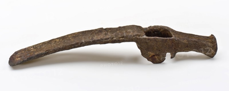 Narrow drawbar with hammer tail end, carpenter drawbar drawbar tool equipment ground find iron metal, forged drawbar Oblong coat