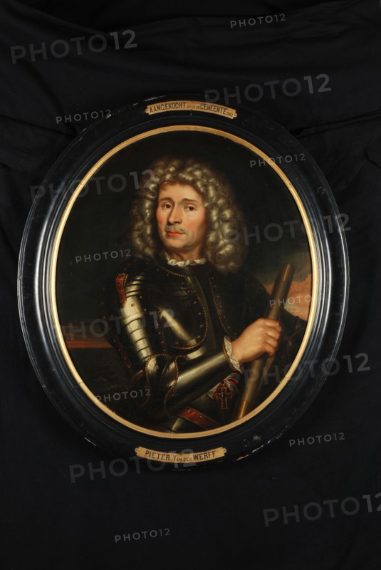 Pieter van der Werff, Oval portrait of Willem Bastiaensz. Schepers, portrait painting visual material linen oil painting, Oval