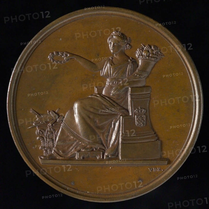 design: D. van der Kellen, Rijksprijs Medal of the Teekenscholen, price medal medal bronze medal 3,8, the Art represented