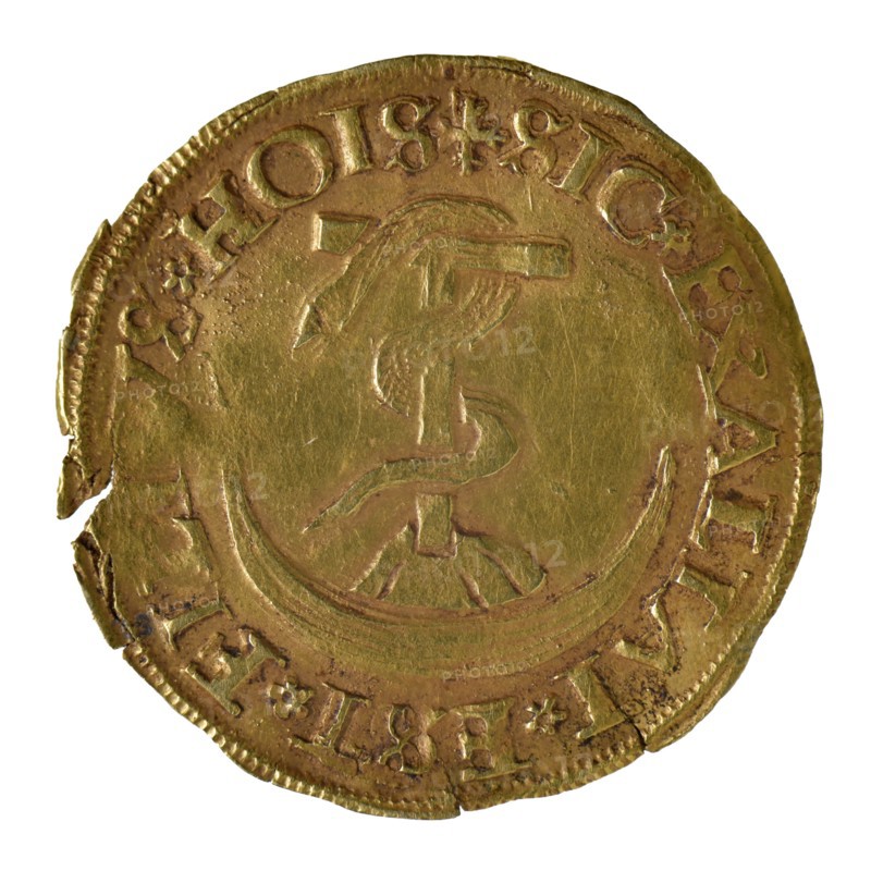 Dirk II van Bronckhorst, Golden crown, pistolet or 'Croone with that snake', Batenburg, z.j., golden-crown currency money swap