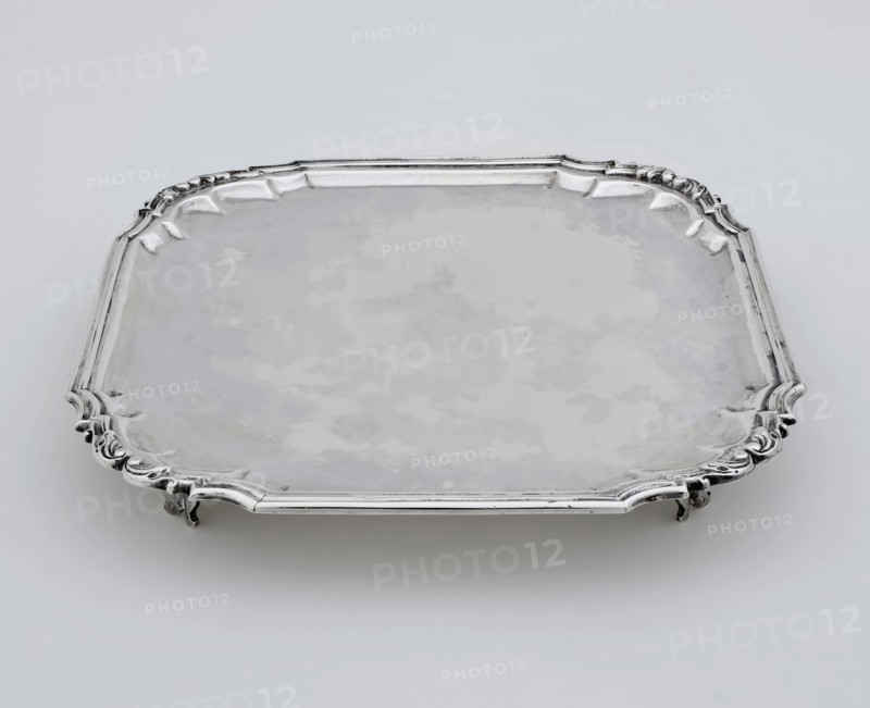 Silversmith: Hieronimus Willem Grau, Silver cabaret, serve tray tray holder silver