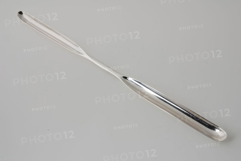 Silversmith: Johannes Jansen, Silver marrow drill, marrow drill bit kit silver, w 1.4 food preparation kitchen
