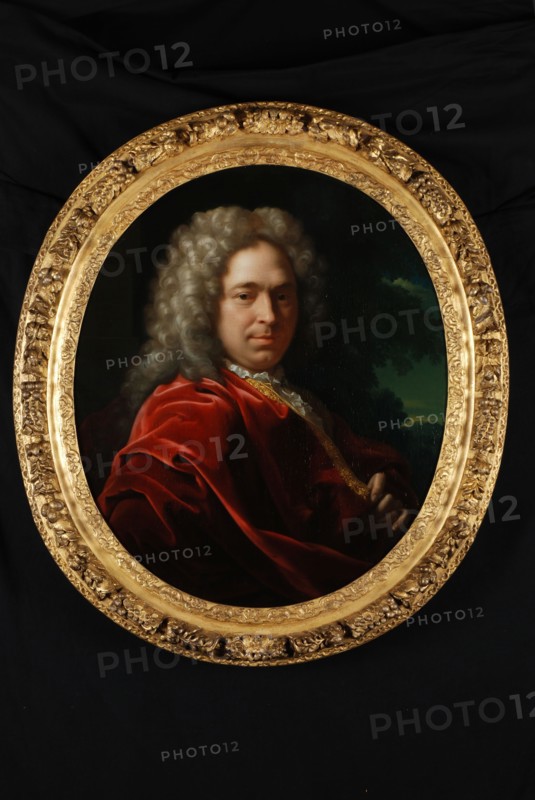Adriaen van der Werff, Portrait of Adriaen Brouwer (1682-?), portrait painting material linen oil painting, Oval portrait of man