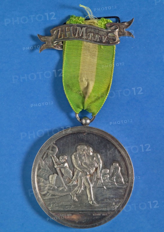 G. Loos, Compensation medal of the Zuid-Hollandsche Maatschappij tot Redding van Schipbreukelingen in Rotterdam, founded in 1824