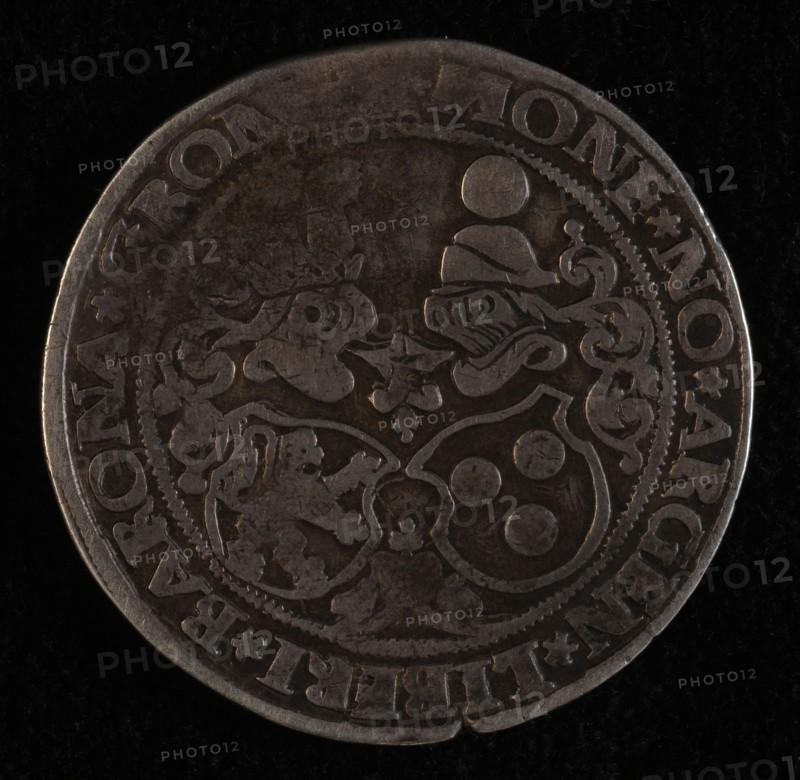 Half daalder, Gronsveld, z.j., half daalder coin money swap silver, BARO. IN GRONSFELDT, Jan Count of Bronckhorst baron van