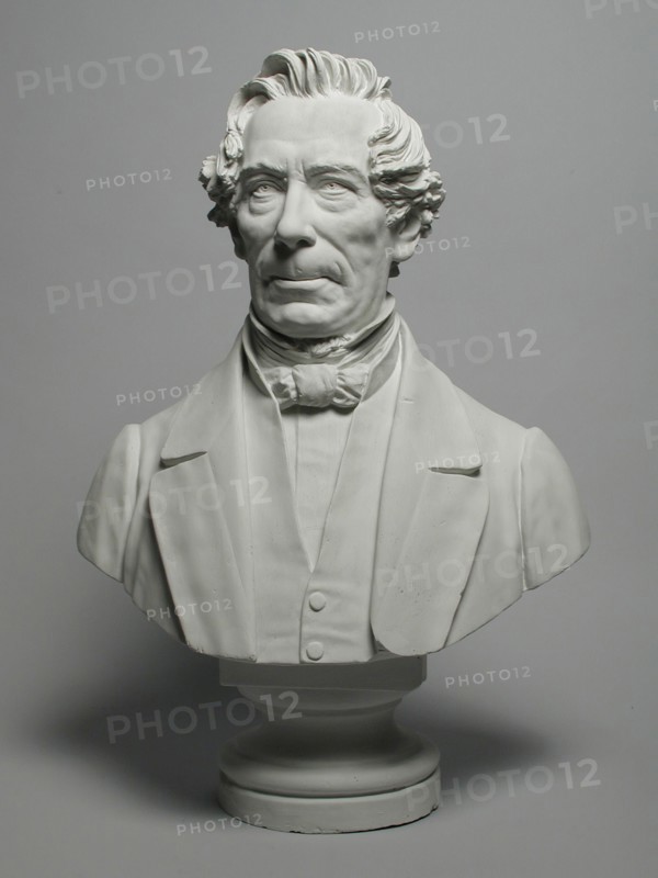 Joseph Graven, Gypsum bust of Johan Rudolf Thorbecke (Zwolle 1798 - The Hague 1872), bust sculpture footage plaster, J. Graven