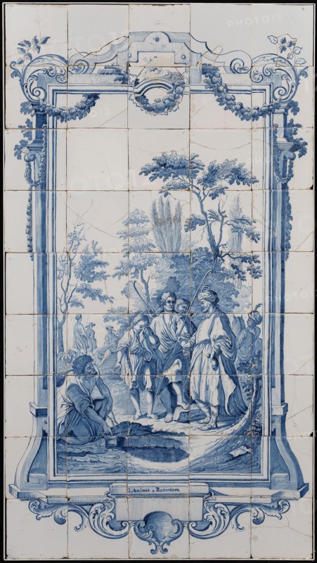 tegelpainter, tile manufacturer, Jan Aalmis jr., Tile picture Joseph sold by his brothers, tile picture material ceramics