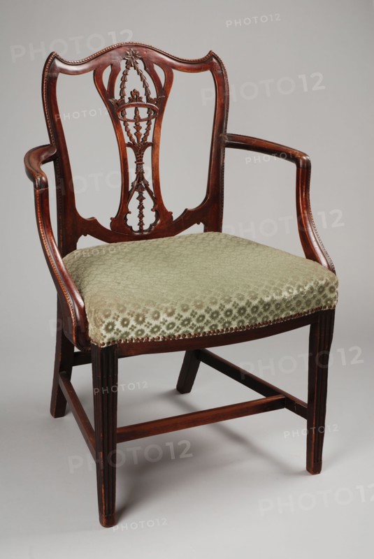 Mahogany Chippendale armchair, armchair chair seating furniture furniture interior design wood mahogany beechwood velvet brass