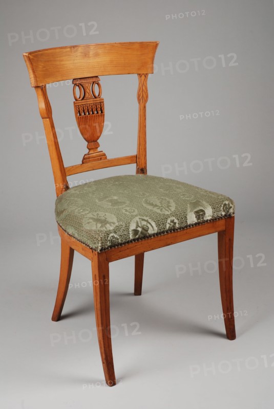 Egret Empire chair, chair furniture furniture interior design wood elmwood velvet brass, Vase in the back leaf lotus