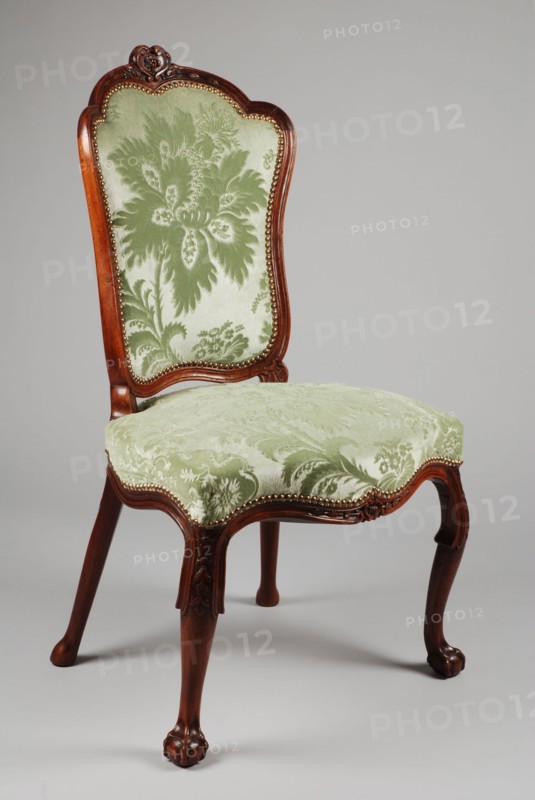 Mahogany rococo chair, chair seating furniture furniture interior design wood mahogany velvet, Seat and backrest covered