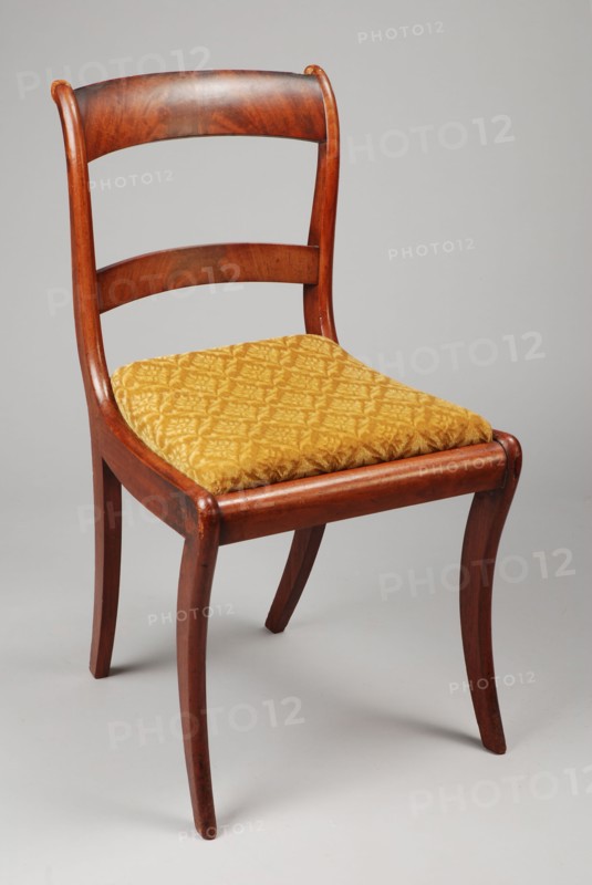 Mahogany Biedermeier chair, chair seating furniture furniture interior design wood mahogany velvet, Veneered hood and lining