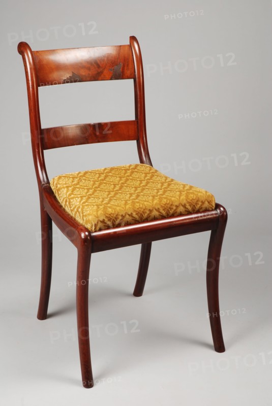 Mahogany Biedermeier chair, chair furniture furniture interior design wood mahogany velvet, Two mahogany Biedermeier chairs