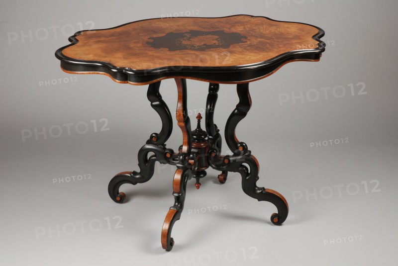 Fa. Johann Diedrich Schmidt & Co. en Cord Heinrich Schmidt, Neo-rococo spinnekop table, table furniture interior design wood