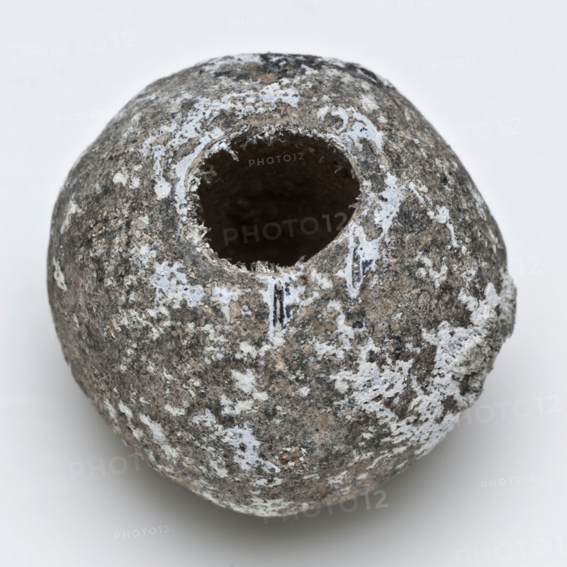 Lead spindle or bead, spinklos bead tool kit? Soil discovery lead metal, cast Lead spinning or bead Almost completely round