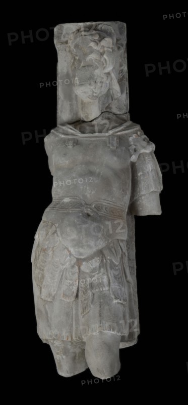 Fragment facade, Apollo, facade sculpture sculpture footage building part fragment sandstone stone paint, sculptured Facade