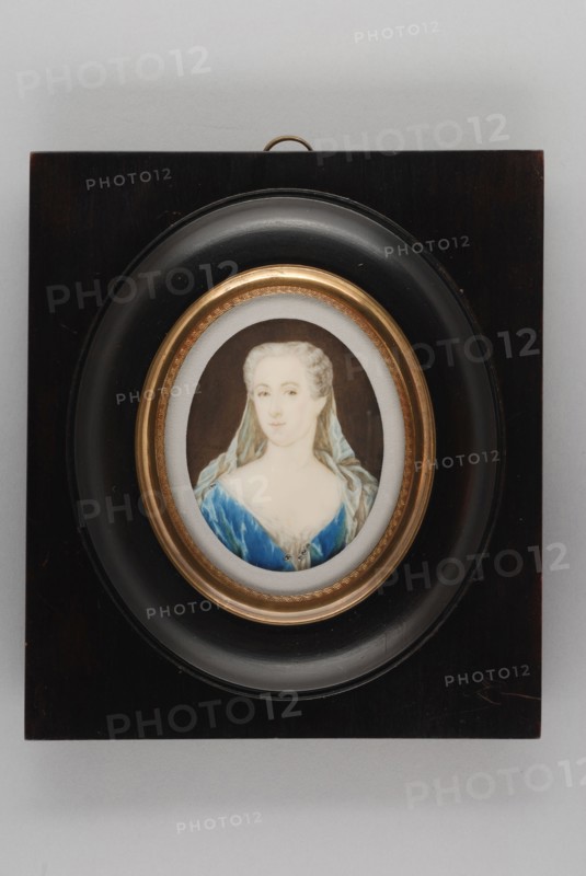 Daniël Bruyninx, Portrait miniature by Sara Johanna van Campen, post mortem, portrait miniature painting footage gold wood ivory
