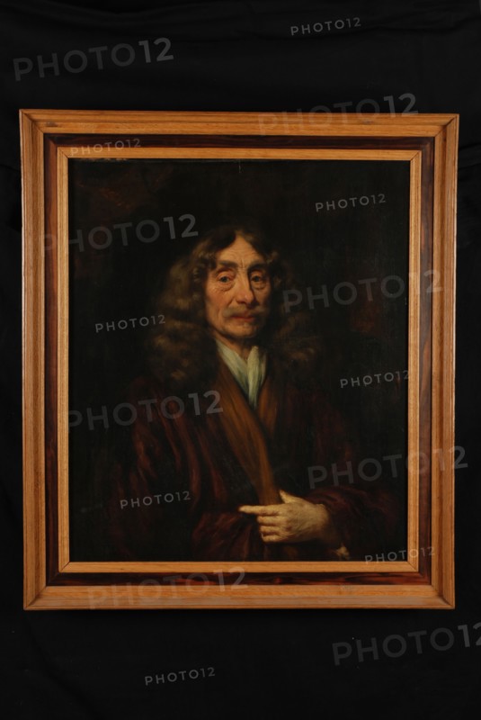 copy after: Nicolaas Maes, Portrait of Johan Abrahamsz. The giant, portrait painting footage linen oil painting, Portrait