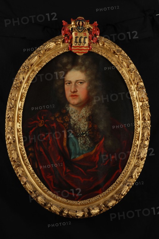 Hollandse school, Portrait of Bartholomeus van den Velde, portrait painting canvas linen oil painting, Oval portrait of man