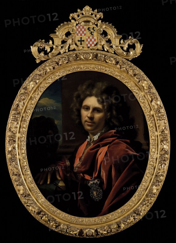 Adriaen van der Werff, Portrait of the knight Adriaen van der Werff, self-portrait (1659-1722), self-portrait portrait painting