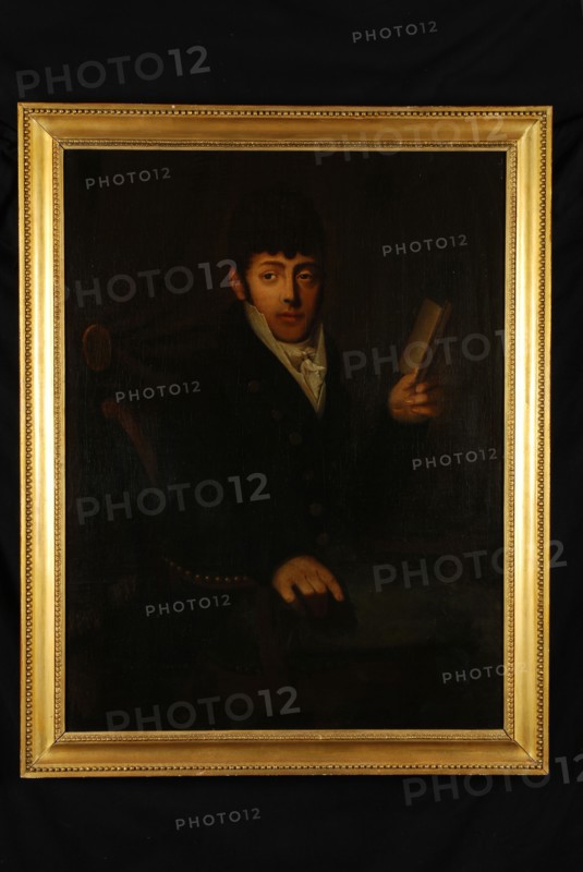 Portrait of Johan Gregorius Mees, portrait painting canvas linen oil painting, Standing rectangular portrait of young man