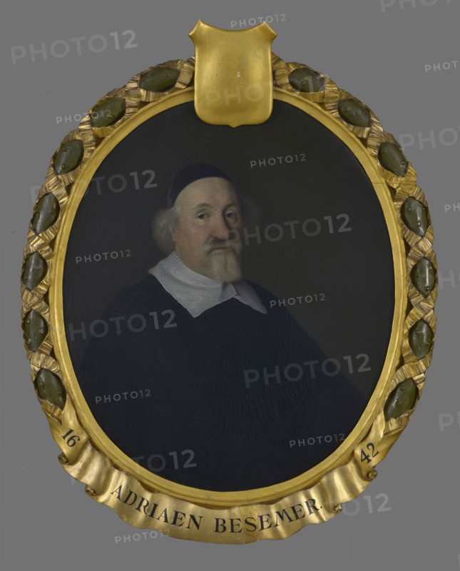 Pieter van der Werff, Portrait of Adriaen Lenertsz. Besemer (1584-1657), portrait painting footage linen oil painting, Oval