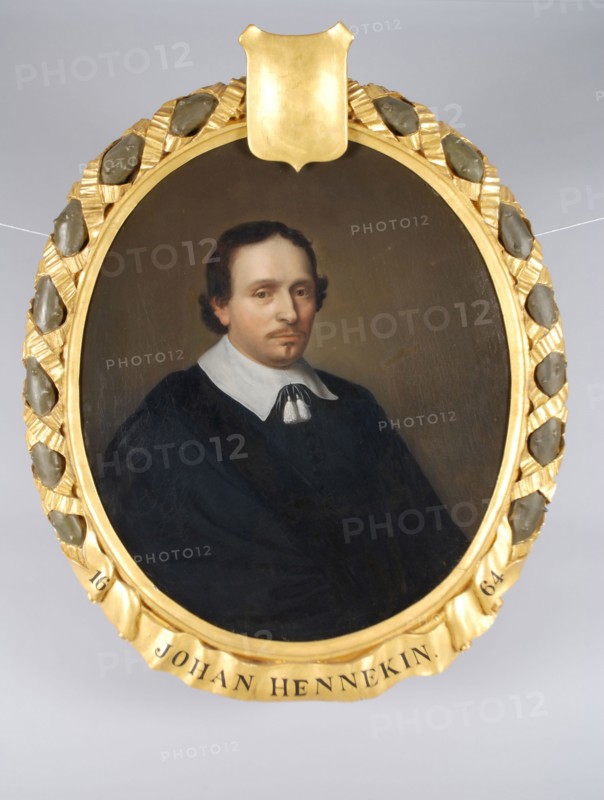 Pieter van der Werff, Portrait of Johan (Jean Baptista) Hennekyn, Hennekin, or Hennekijn (1616-1670), portrait painting footage