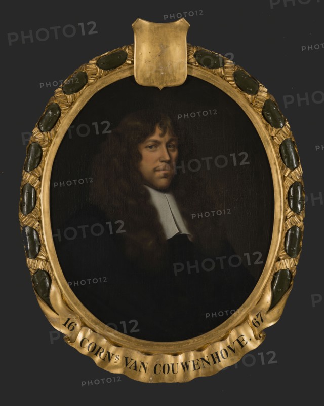 Pieter van der Werff, Ortret by Cornelis Willemsz. Van Couwenhove (1632-1692), portrait painting visual material linen oil