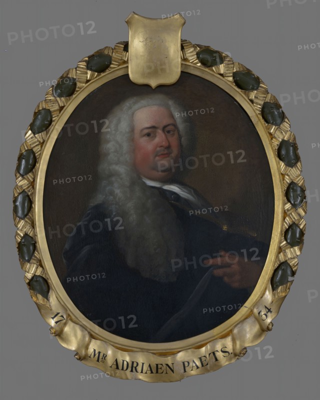 Dionys van Nijmegen, Portrait of Adriaen Paets III (1697-1765), governor between 1734 and 1765, portrait painting visual