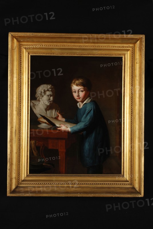 François Montauban van Swijndregt, Portrait of Charles Rochussen at the age of 11, portrait painting material linen oil painting