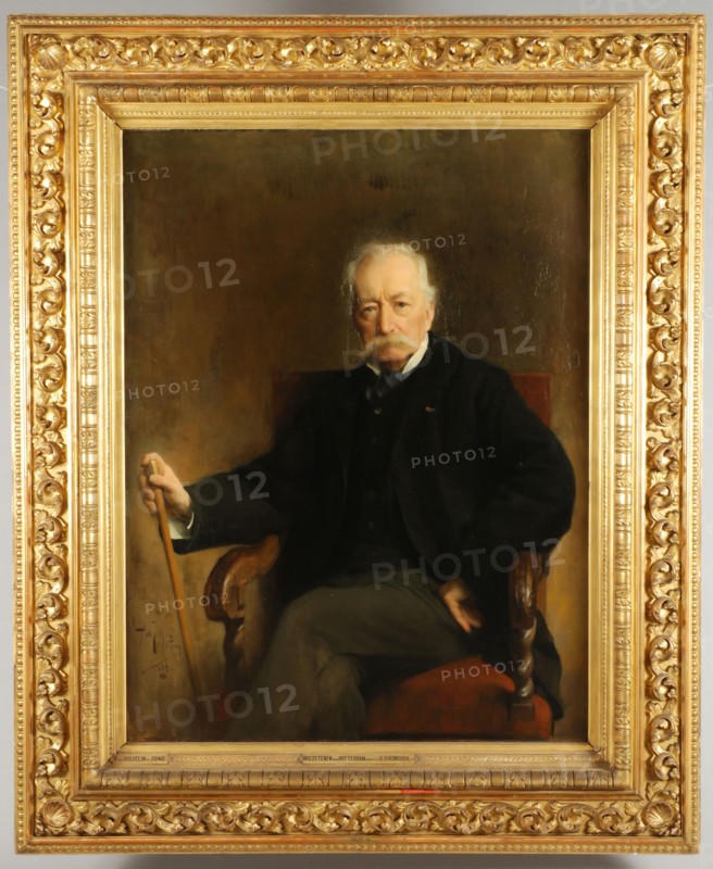 Pieter de Josselin de Jong, Portrait of Charles Rochussen (1814-1894), portrait painting visual material linen oil paint