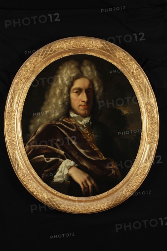 Pieter van der Werff, Portrait of man from the genus Schepers or Visch, portrait painting footage linen oil canvas, Oval