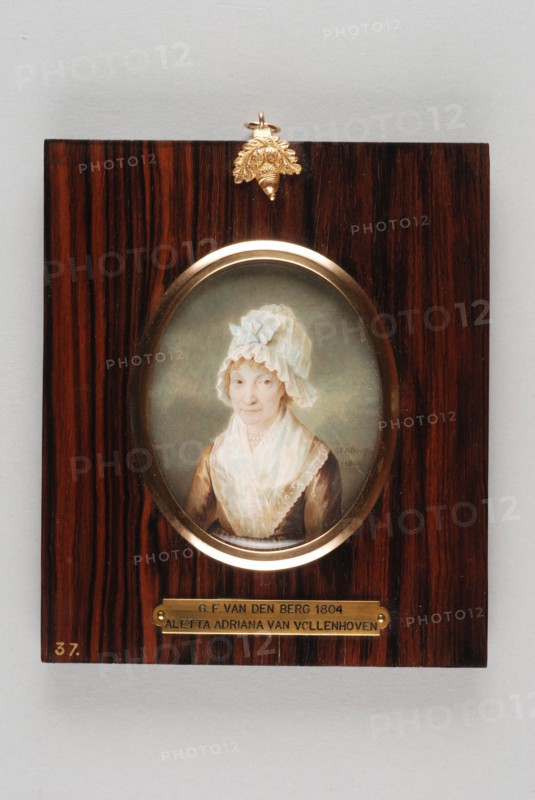 Gijsbertus Johannes van den Berg, Portrait miniature by Aletta Adriana van Vollenhoven (1742-1825), portrait miniature painting