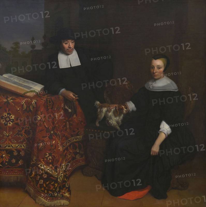 Jan van Rossum (werkzaam 1654 - 1678), Portrait of possibly Willem Jansz Verbruggen (c. 1620-1678) and his 2nd wife Geertrui