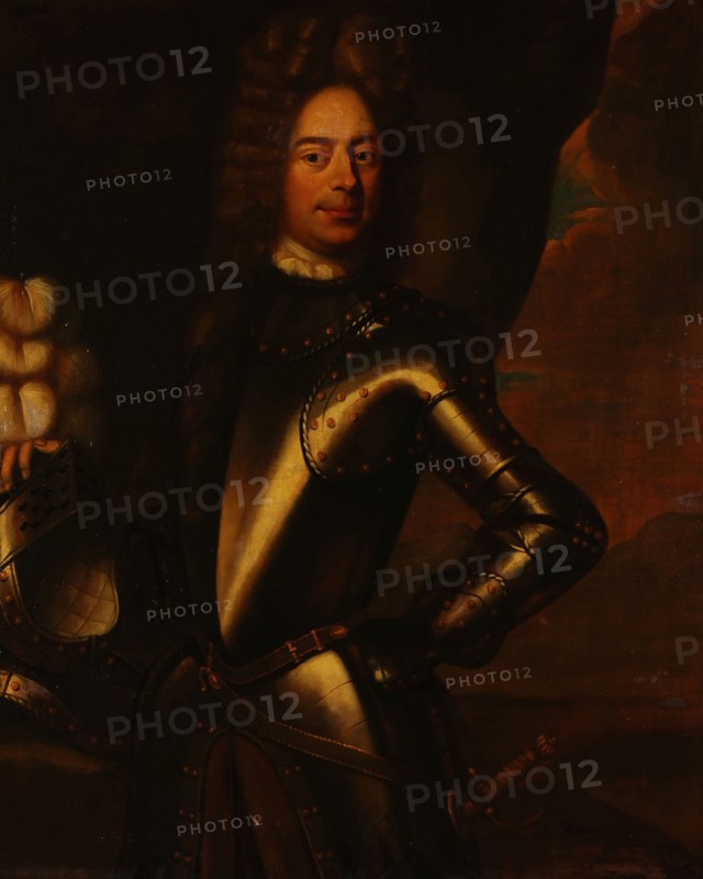 Philippus Vilaen, Portrait of Charles Bernaige as Captain infantry, portrait painting canvas linen oil paint, Portrait
