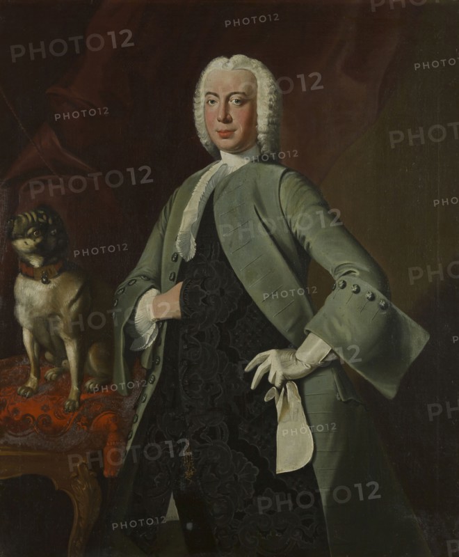 R. Harvie, Portrait of probably Cornelis van Rijckevorsel (1705-1777), portrait painting footage linen oil, Standing rectangular