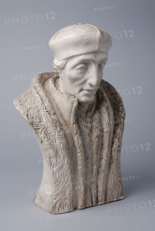 Bust of Erasmus, bust sculpture visual material plaster, Erasmus Rotterdam