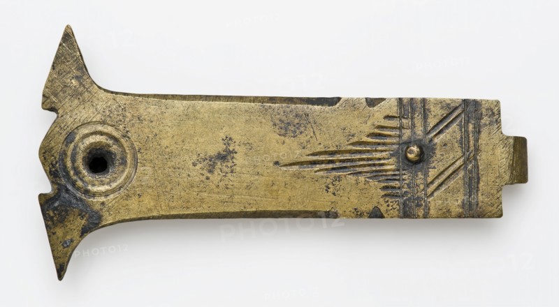 Brass book fittings with simple decoration, decorative fittings ground find copper brass metal, whipped riveted engraved Double