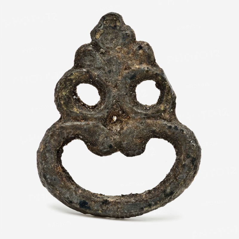 Metal belt buckle with three eyes, buckle belt clothing accessory clothing soil find brass copper metal, w 2.2 cast Belt buckle